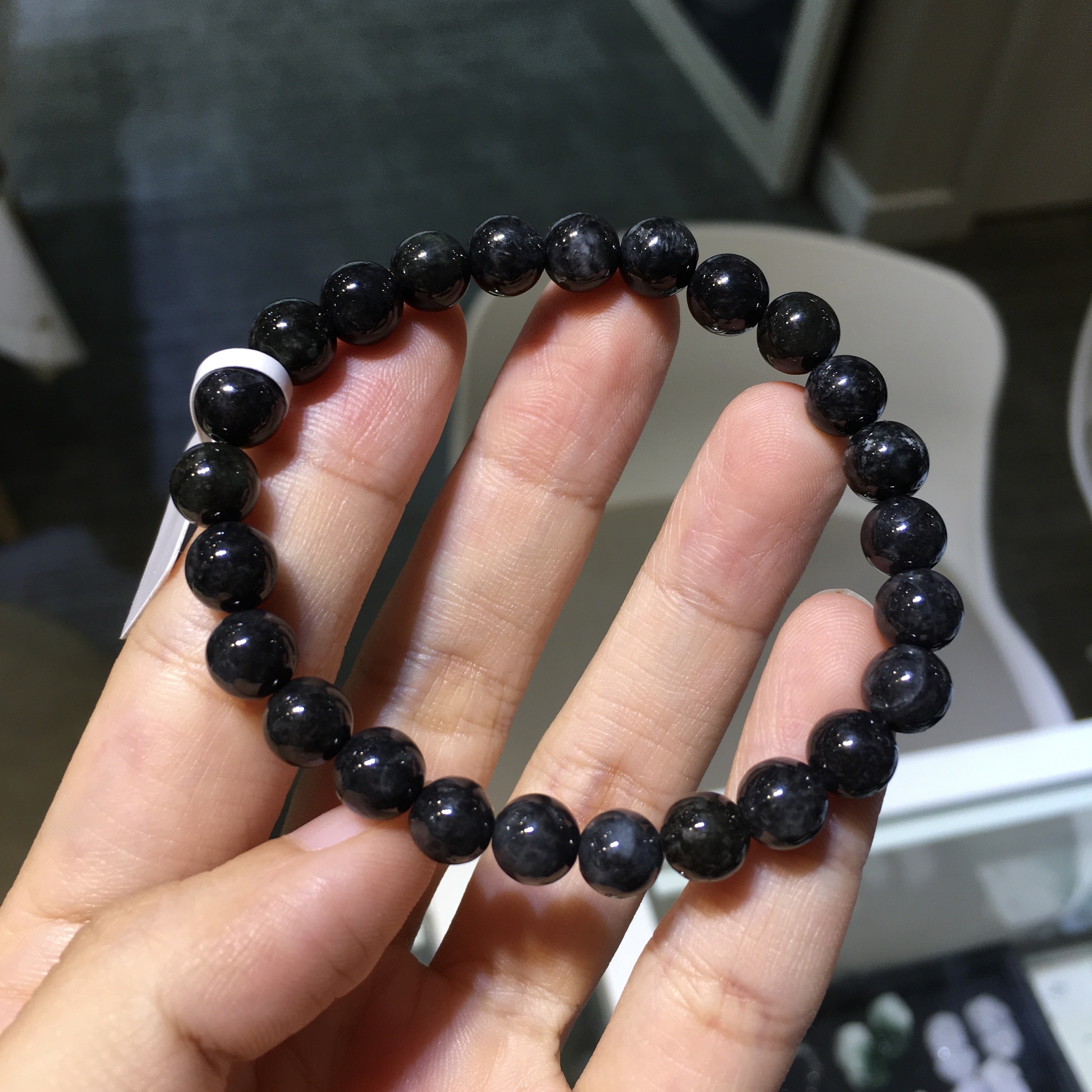 黑翡翠手串 7mm (005)