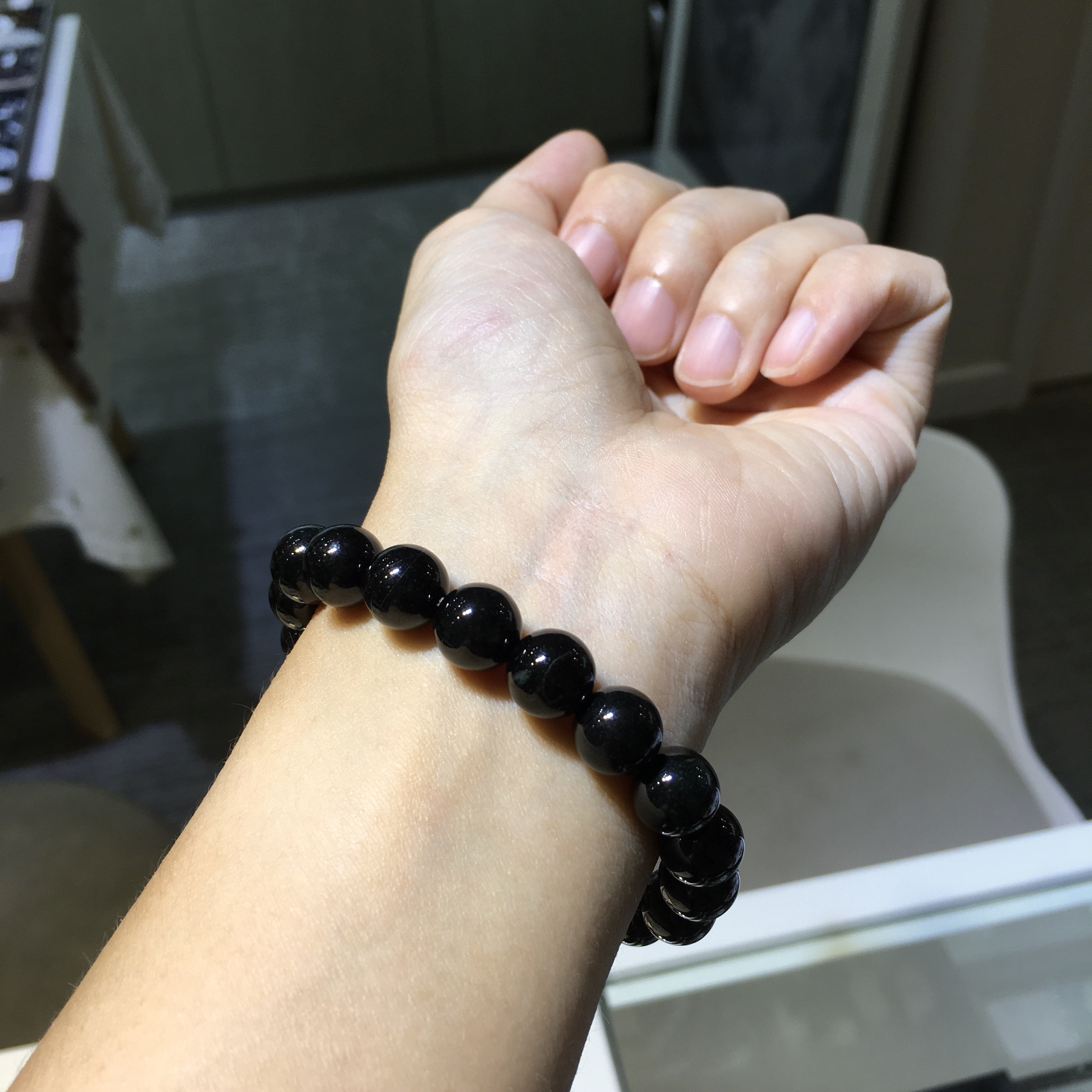 黑翡翠手串 10mm (003)