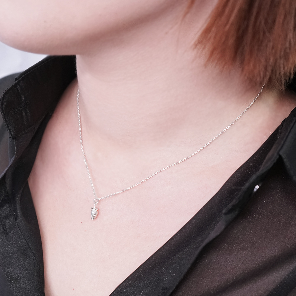 幸福莓滿 草莓 925純銀項鍊 女生項鍊 水果系列