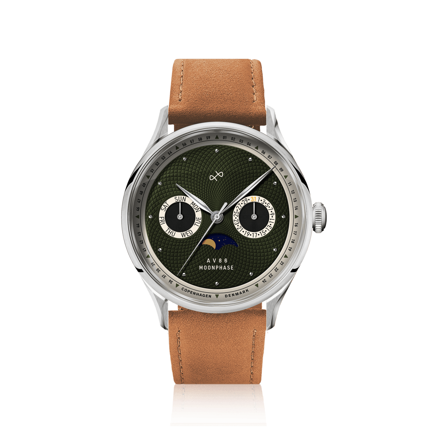 1968 Moonphase - Steel/Green