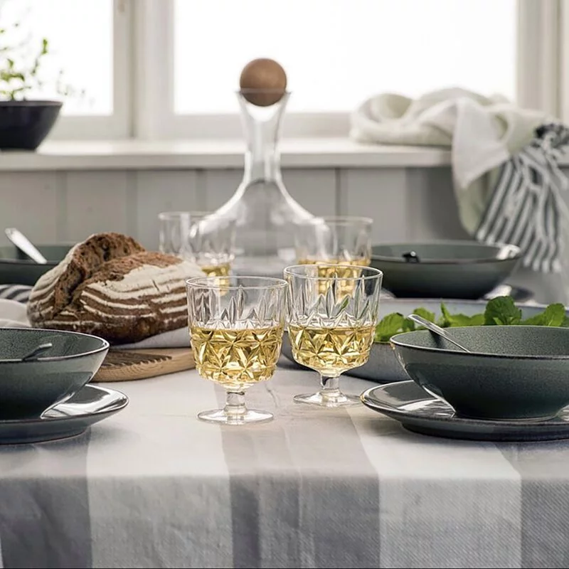 瑞典 Sagaform-野餐高腳杯,高品質壓克力,帶有切割水晶風格