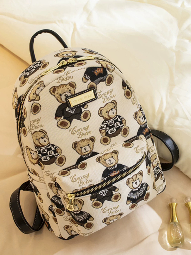 NEW可愛小熊大容量後揹包-一色預購