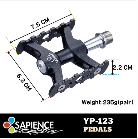 Sapience Alloy CNC Pedal YP-123 Lightweight