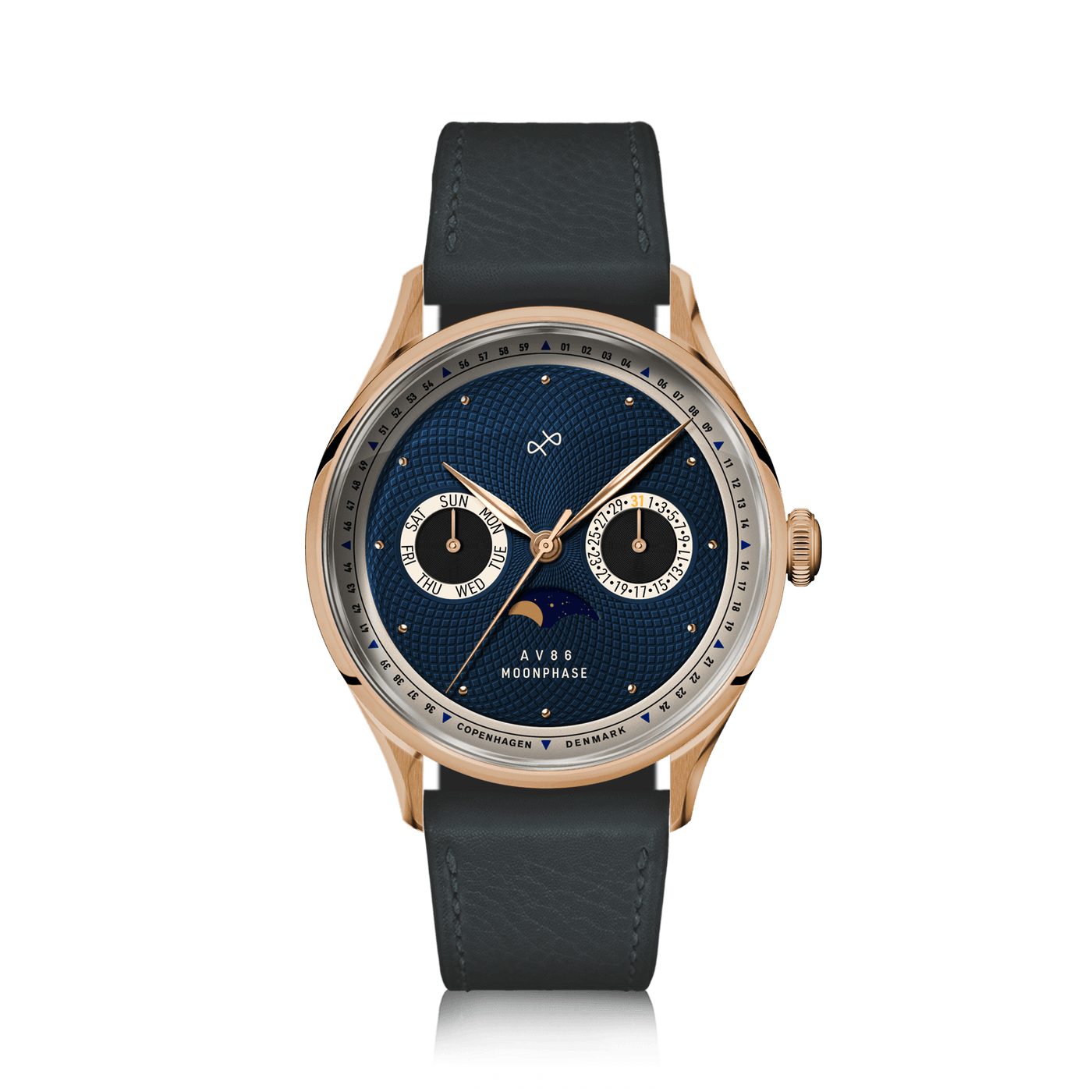 1968 Moonphase - Rose Gold/Dark Blue