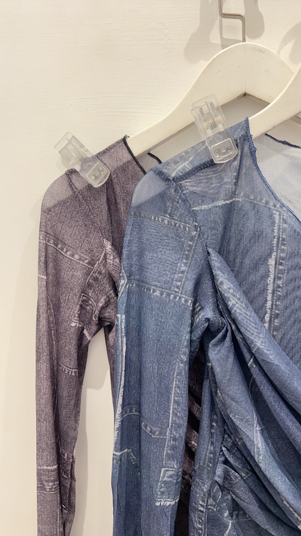 抹胸設計渲染網紗上衣