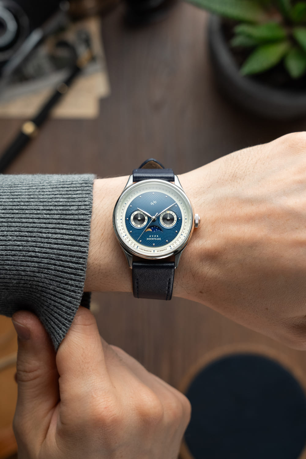 1968 Moonphase - Steel/Dark Blue