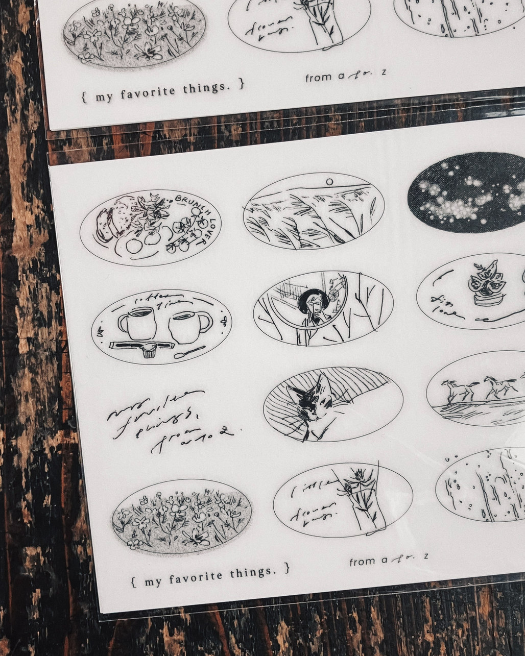 羊君．Beloved Sketches 轉印貼紙