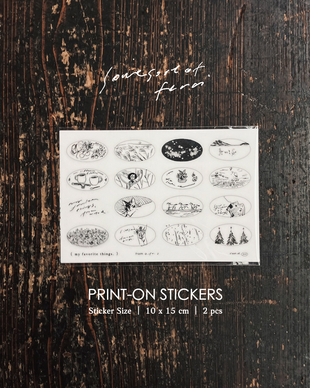 羊君．Beloved Sketches 轉印貼紙