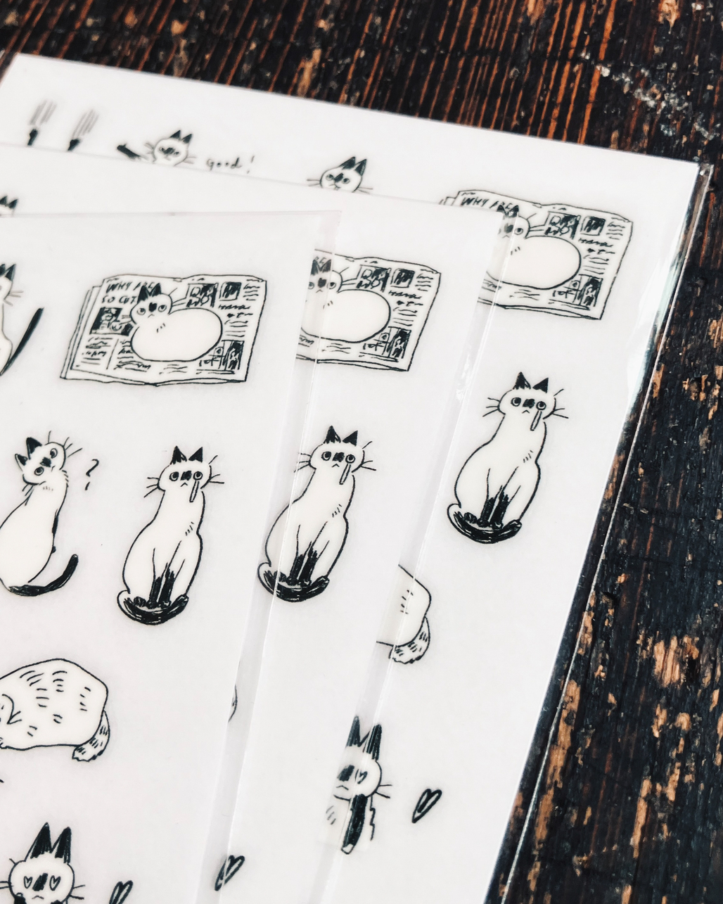 羊君．小黑臉們 轉印貼紙