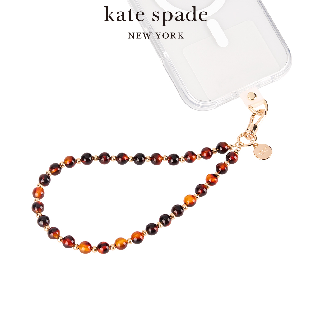 【kate spade】手機掛鍊 玳瑁時光