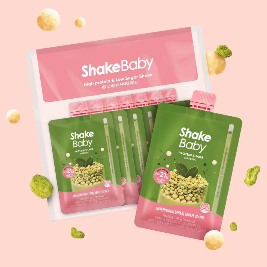 C13 Shakebaby Protein Shake 新版 隨身包 (一袋7包) - 抹茶