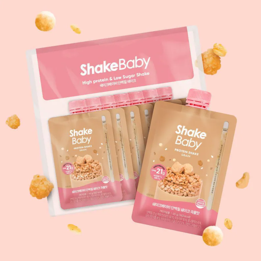 C14 Shakebaby Protein Shake 新版 隨身包 (一袋7包) - 穀物
