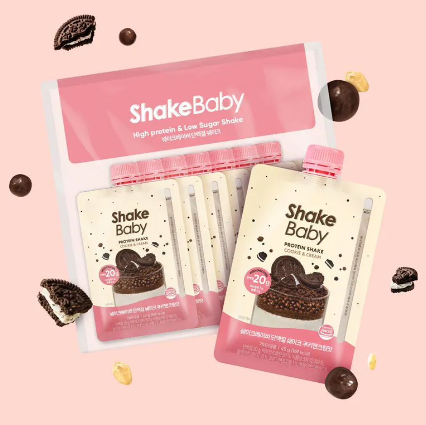 C15 Shakebaby Protein Shake 新版 隨身包 (一袋7包) - 曲奇忌廉