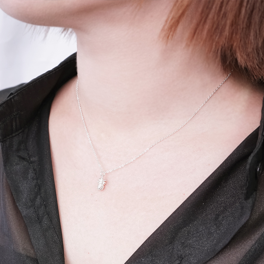 好運旺來 鳳梨 925純銀項鍊 女生項鍊 水果系列