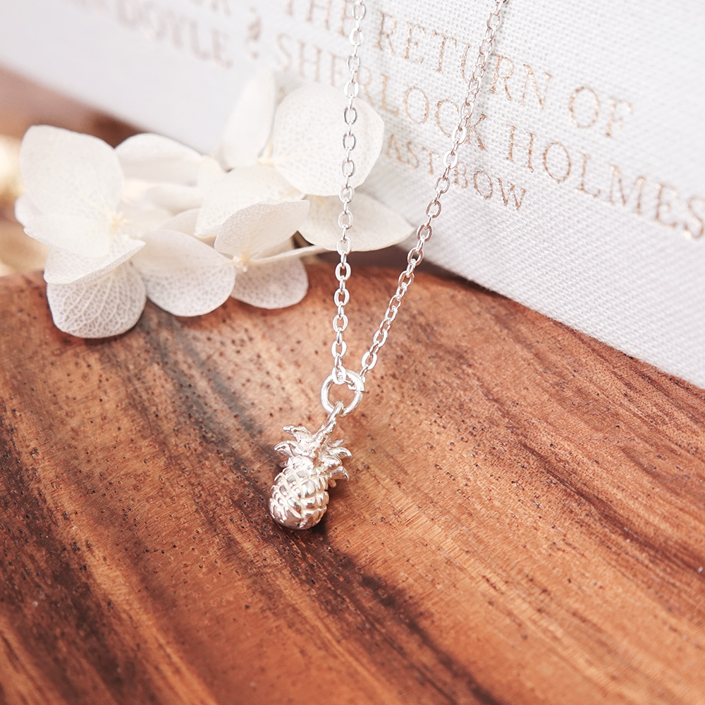 好運旺來 鳳梨 925純銀項鍊 女生項鍊 水果系列