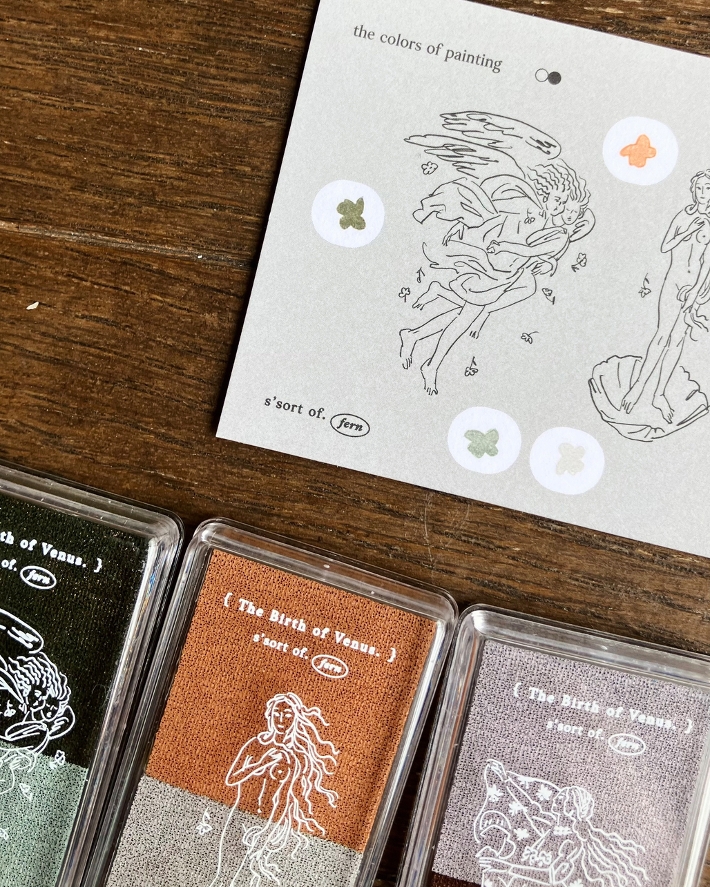 羊君．維納斯的誕生 - 六色印台組