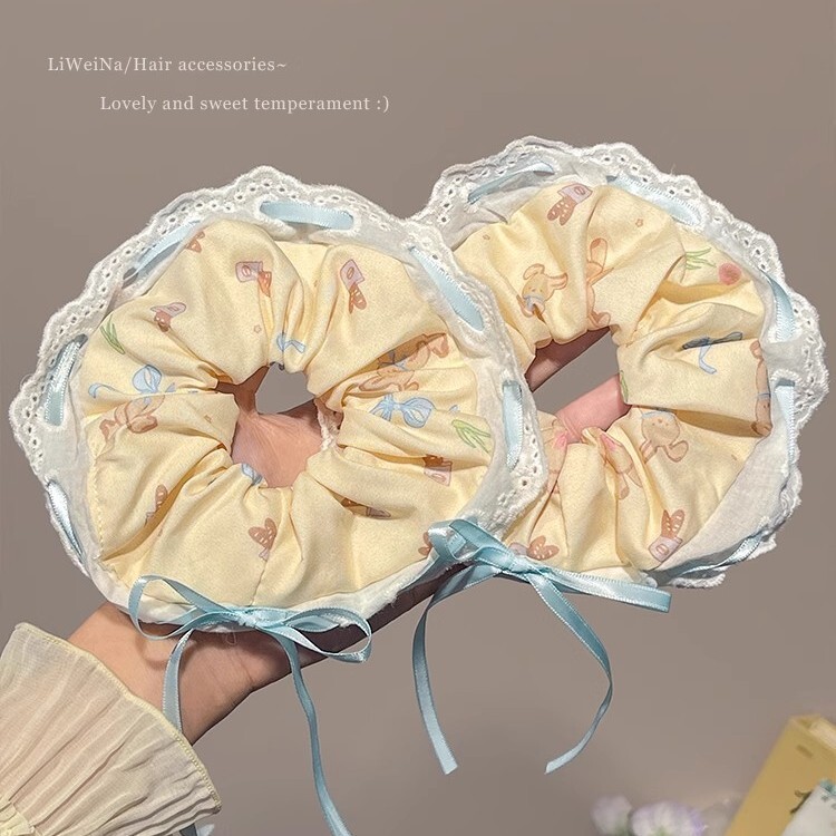 [3 FOR RM10] Cartoon Bear Lace Scrunchies