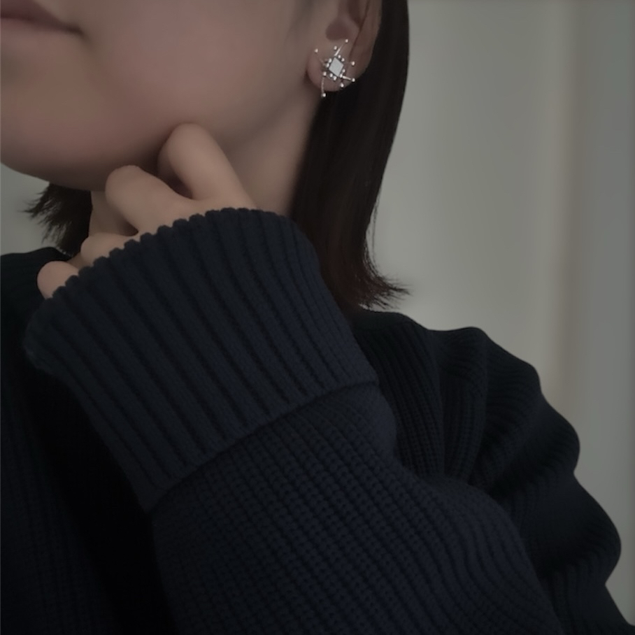 [ALL IS WELL.] ark. | 銀色耳夾 | NO.53