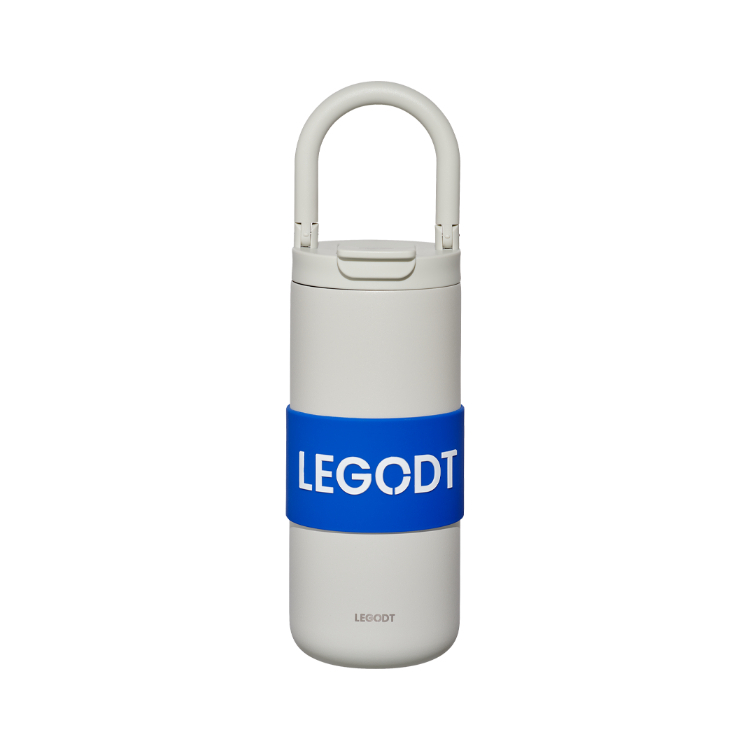 韓國 LEGODT 多巴胺繽紛提把保溫瓶 multi 600ml 白色