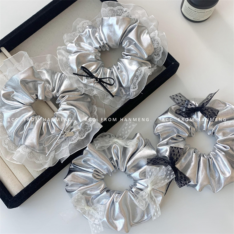 [3 FOR RM10] Korean Silver Cool Style Scrunchies