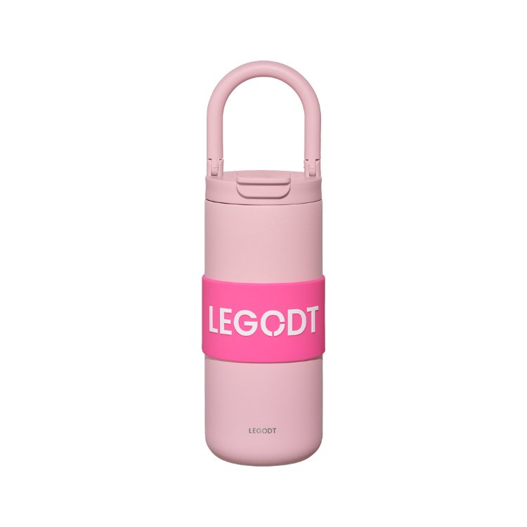 韓國 LEGODT 多巴胺繽紛提把保溫瓶 multi 600ml 粉色