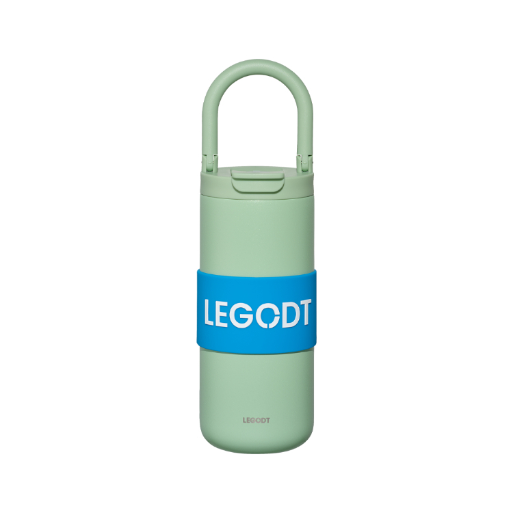 韓國 LEGODT 多巴胺繽紛提把保溫瓶 multi 600ml 薄荷綠
