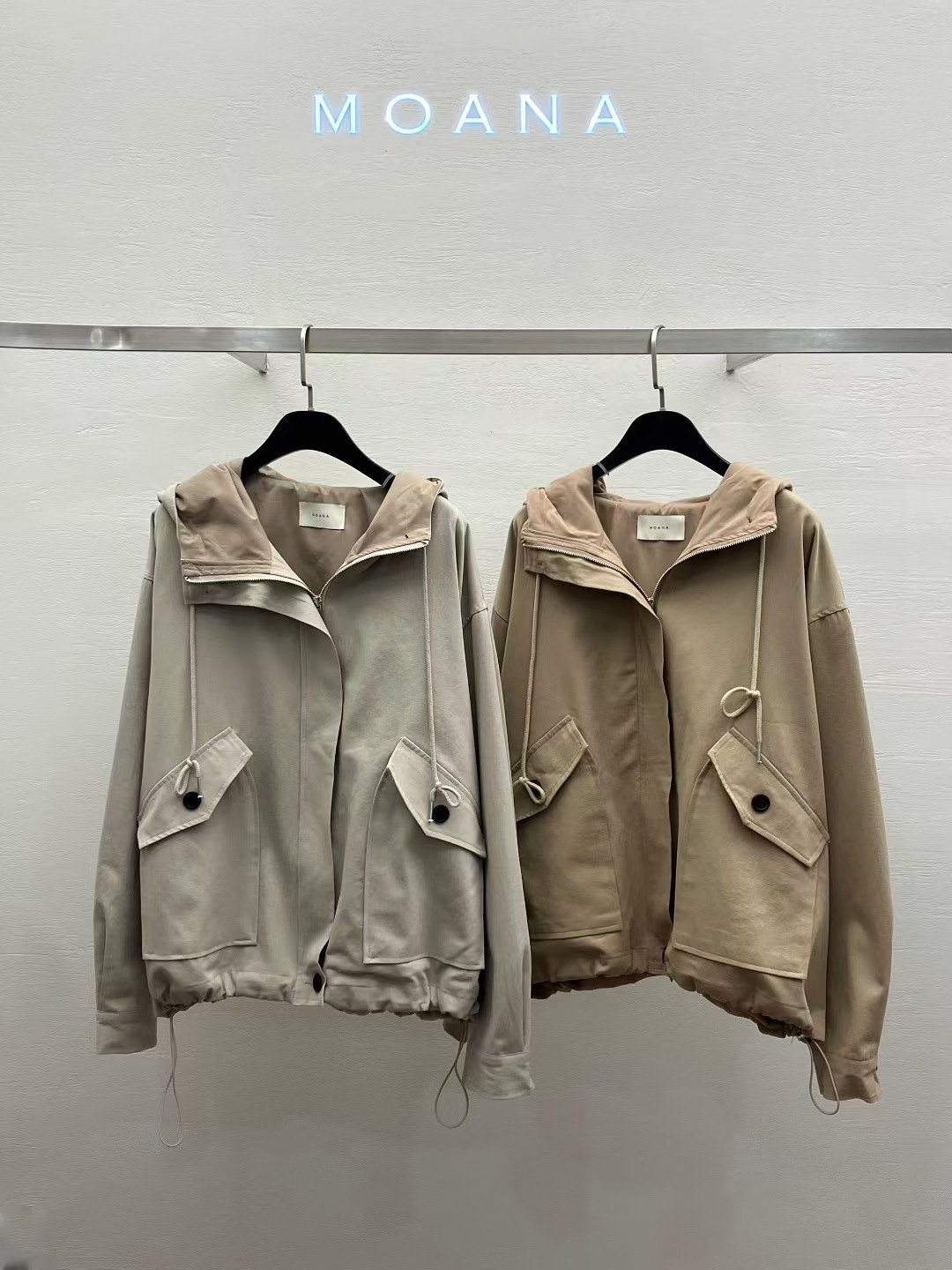 MK5040 歐美慵懶抽繩連帽外套