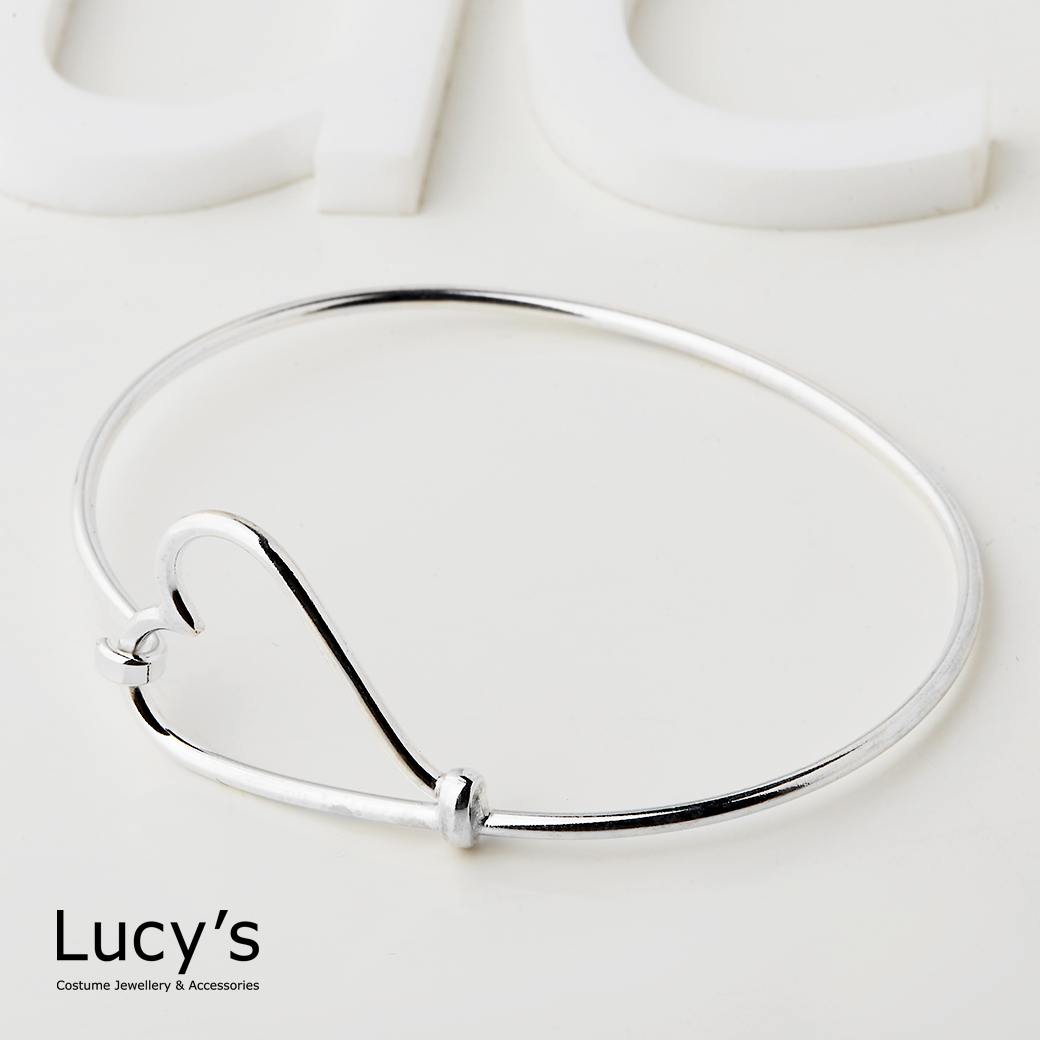 925純銀 勾心 手環 (96806)