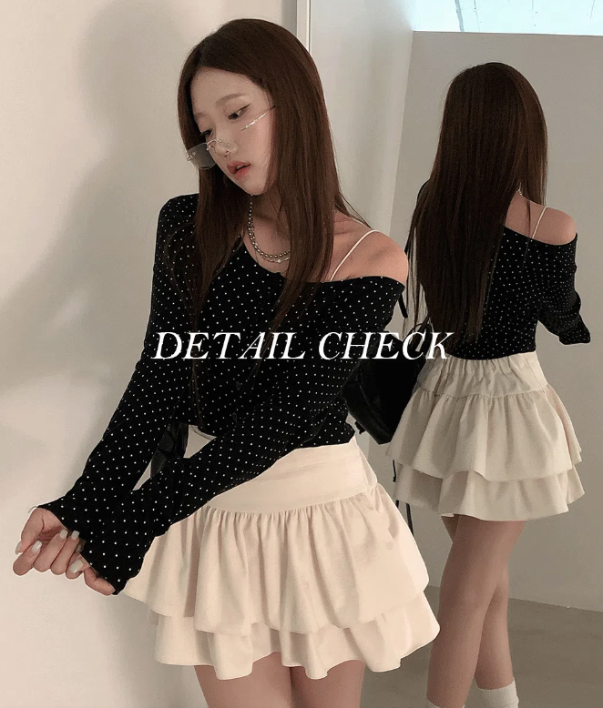 早秋預訂｜圓點短版長袖開襟衫