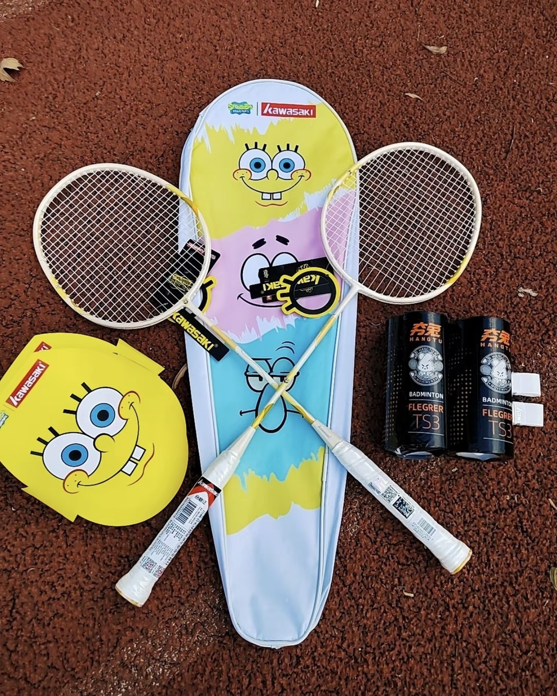 Kawasaki x SpongeBob 海綿寶寶 聯名 羽毛球拍