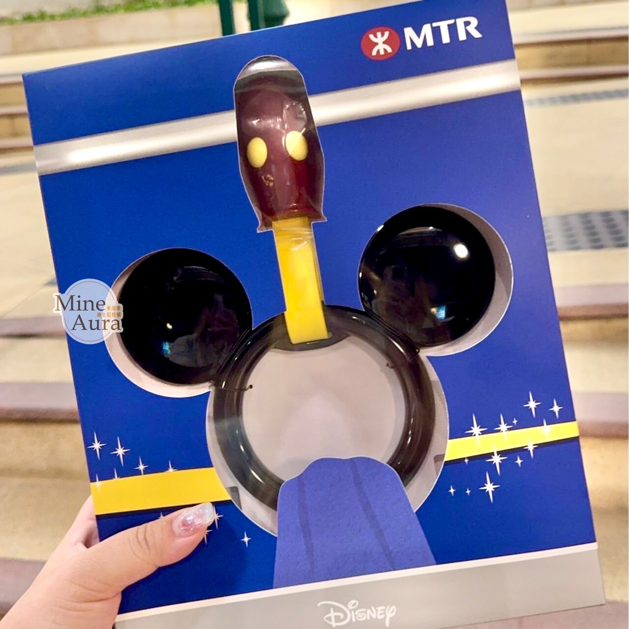 香港代購 ❘ 港鐵 迪士尼線列車 米奇 Mickey 造型扶手環 1:1 毛巾架 (無毛巾)