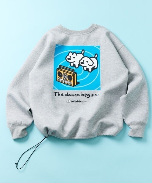 Matsui x Freak's Store / "dancing" Back Print Crew Neck Sweatshirt