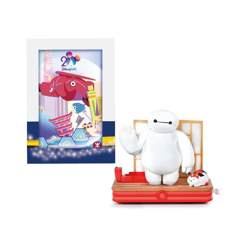 香港代購 ❘ 香港迪士尼樂園20周年 x 港鐵 大英雄天團 Big Hero 6 杯麵 Baymax 收藏卡 + 場景造型 公仔 擺飾品 套組