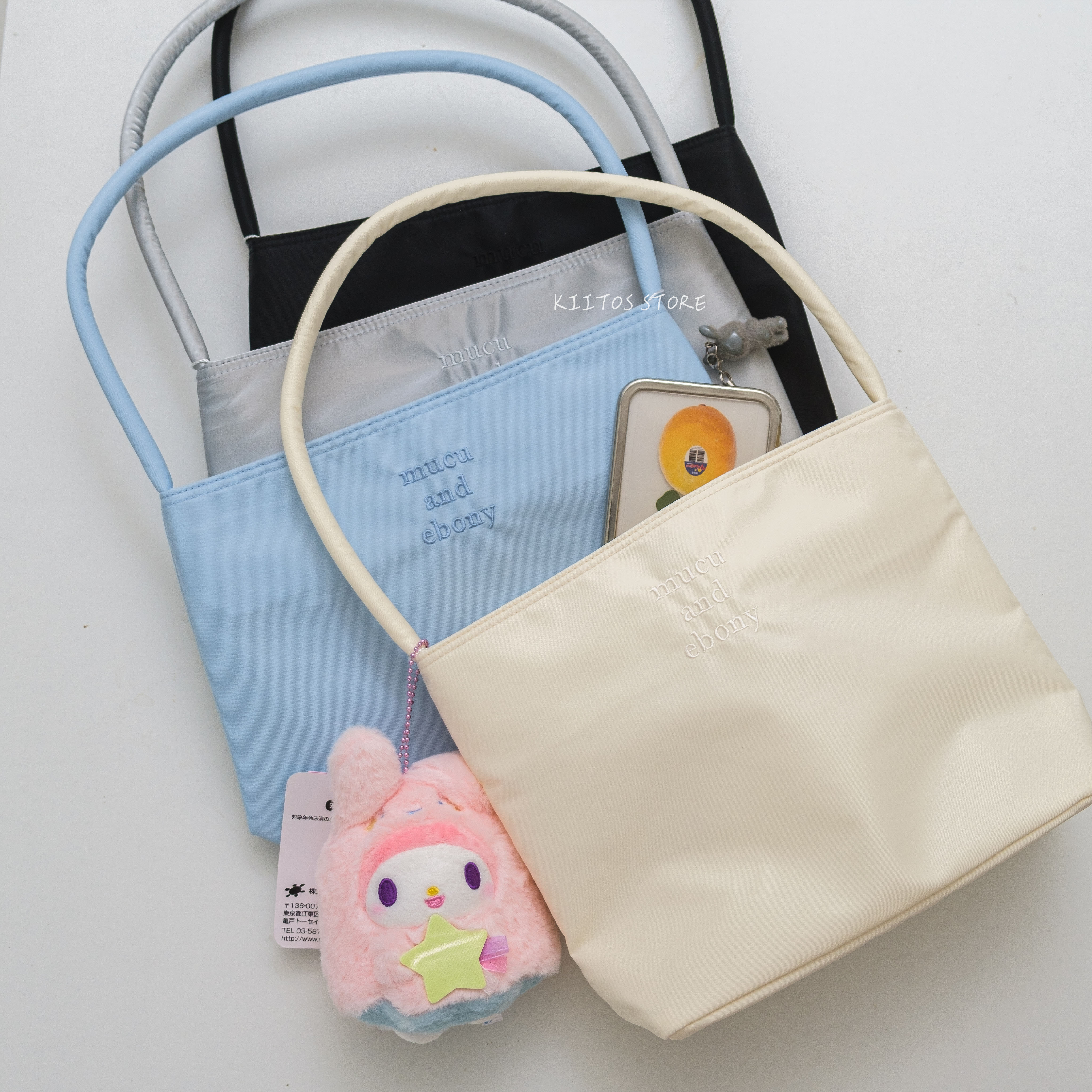 現貨  韓國代購 Mucu and ebony 托特包 糖果包  馬卡龍配色 尼龍 防水 手提包 單肩包