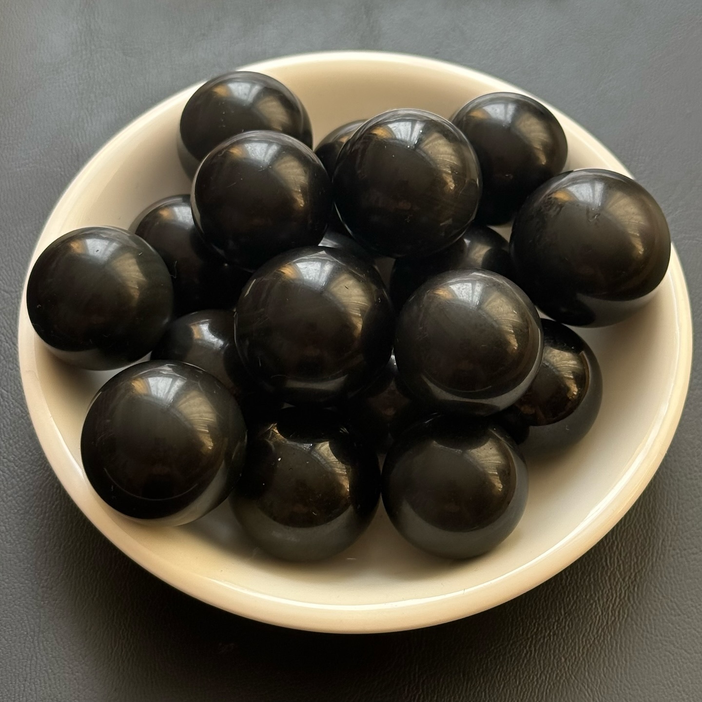 [原石] 彩虹黑曜石 水晶球 約 20-23mm