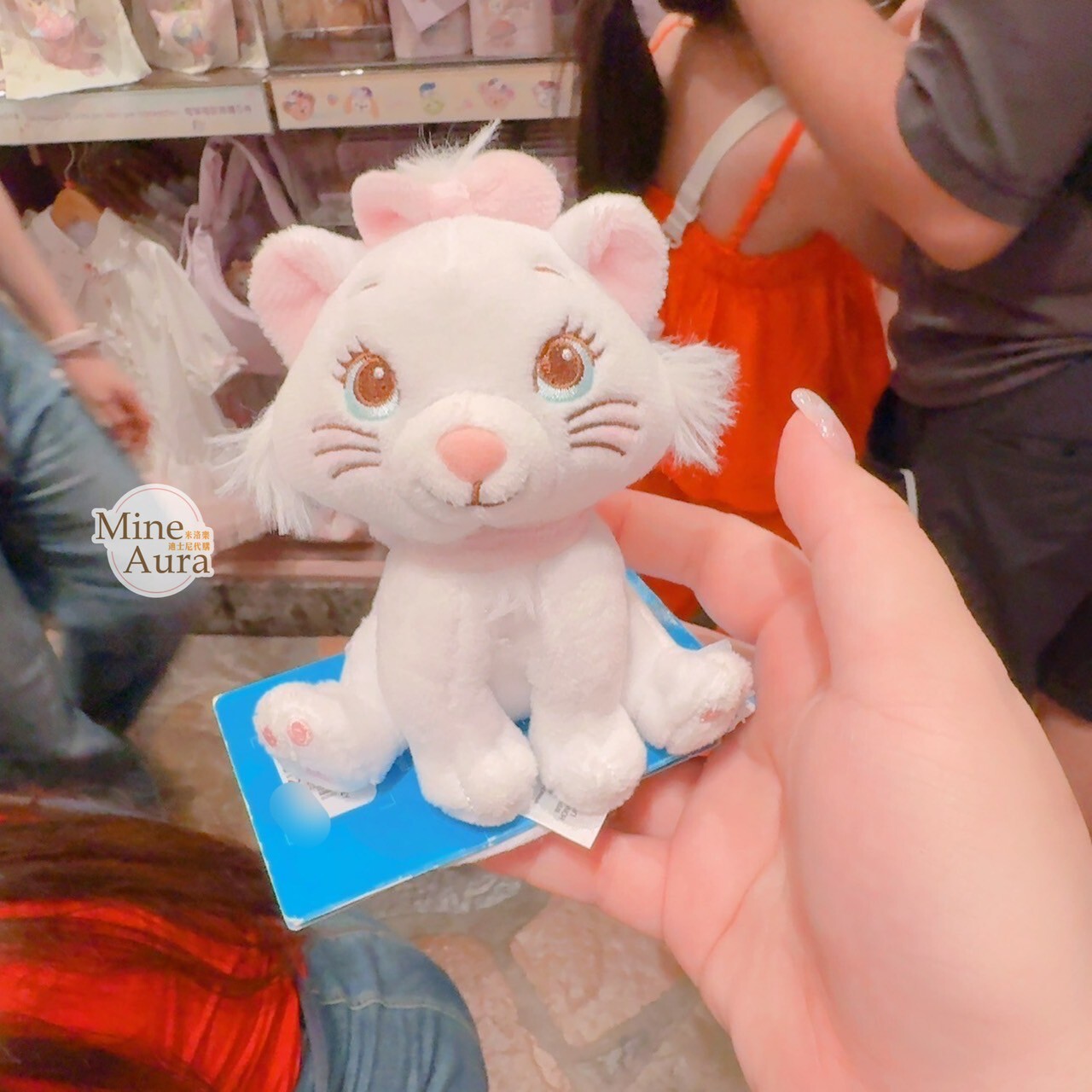 瑪莉貓 Marie 磁鐵 坐肩 絨毛 娃娃 公仔 貓兒歷險記 The Aristocats -香港迪士尼樂園