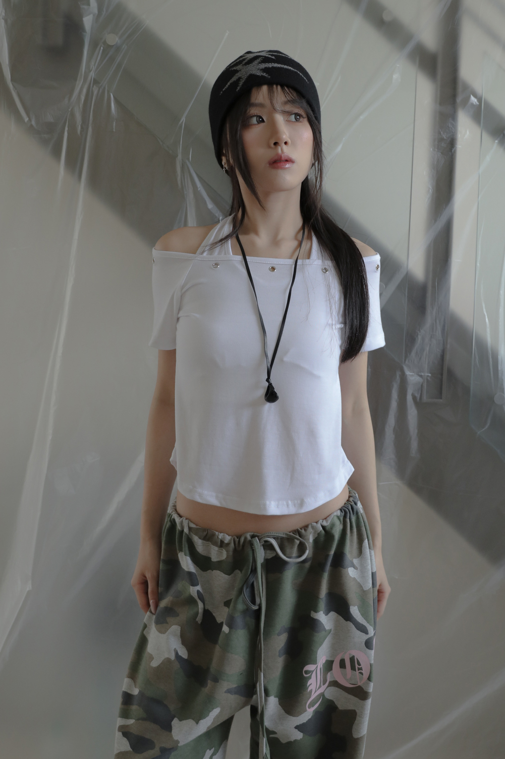 Let Halter T-shirt #上衣