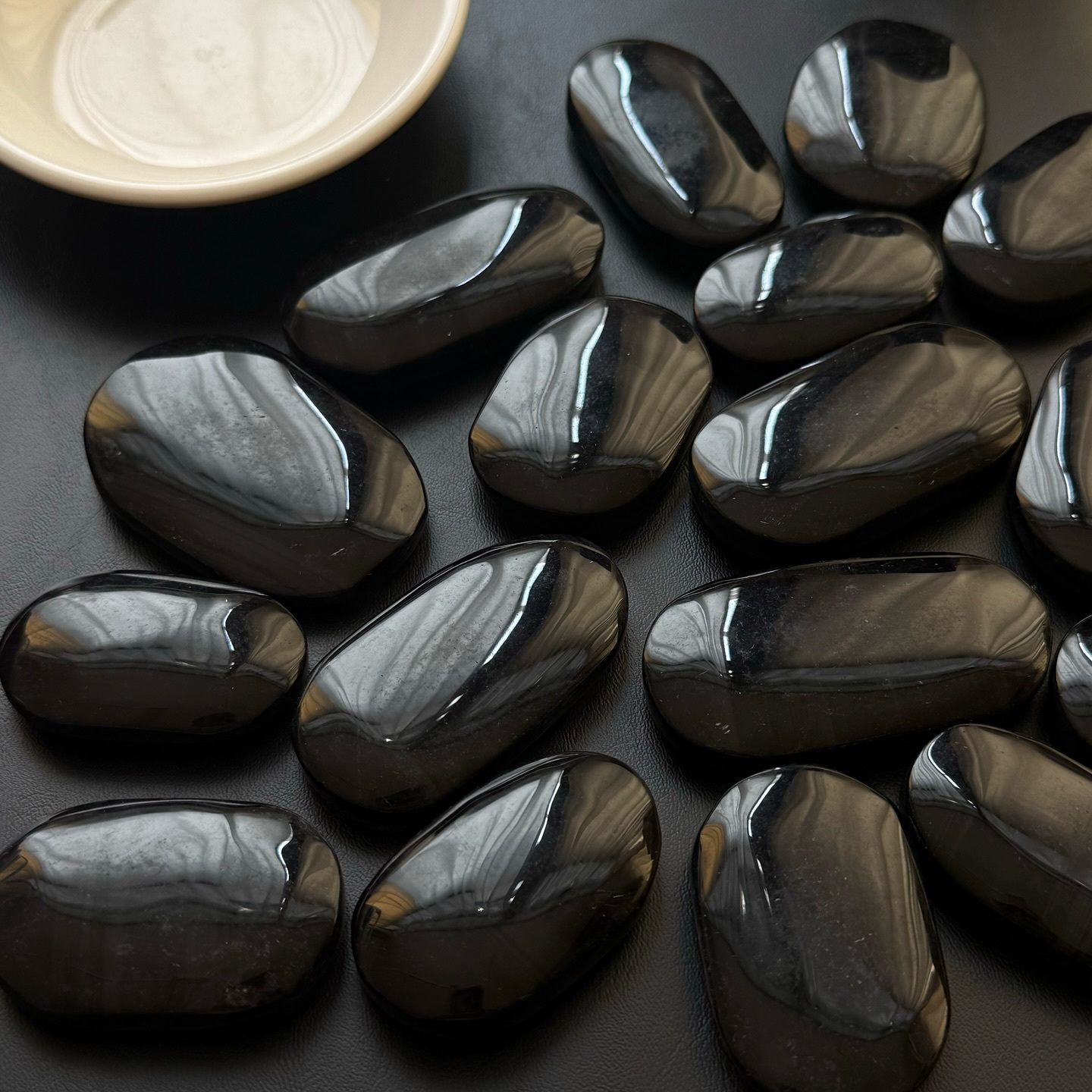 [原石] 幻影黑曜岩 水晶把玩