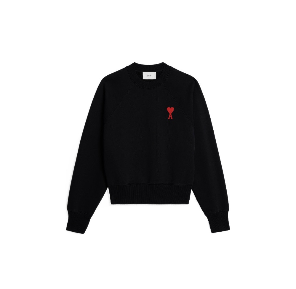 AMl 中愛心圓領大學T (3色)