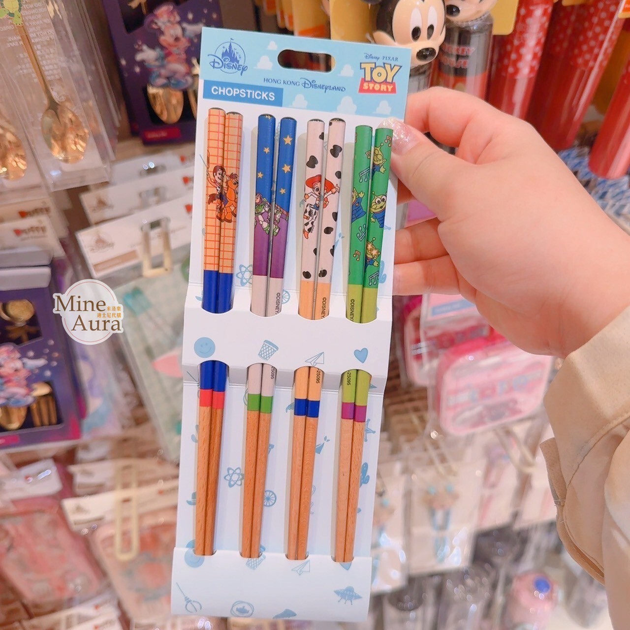 玩具總動員 Toy Story 經典角色 圖案 筷子 4入組 餐具 -香港迪士尼樂園