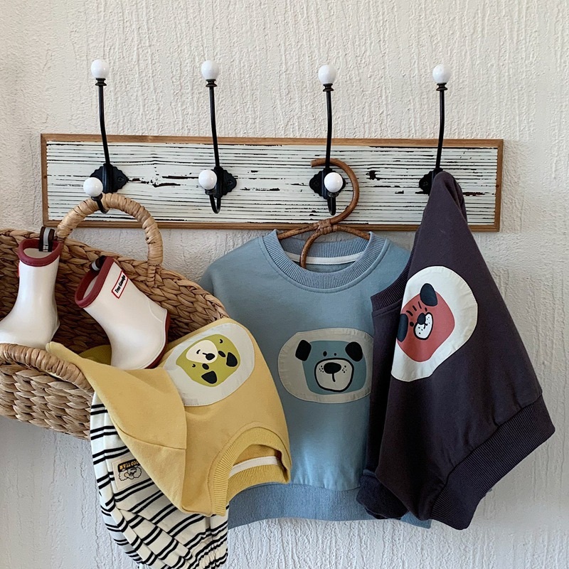可愛小動物圓領上衣