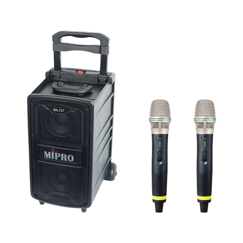 MIPRO MA-727 DPM3/58H*2｜雙手持數位擴音行動無線擴音組