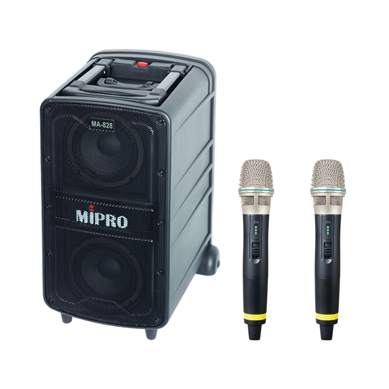 MIPRO MA-828 DPM3/58H*2｜雙手持數位擴音行動無線擴音組
