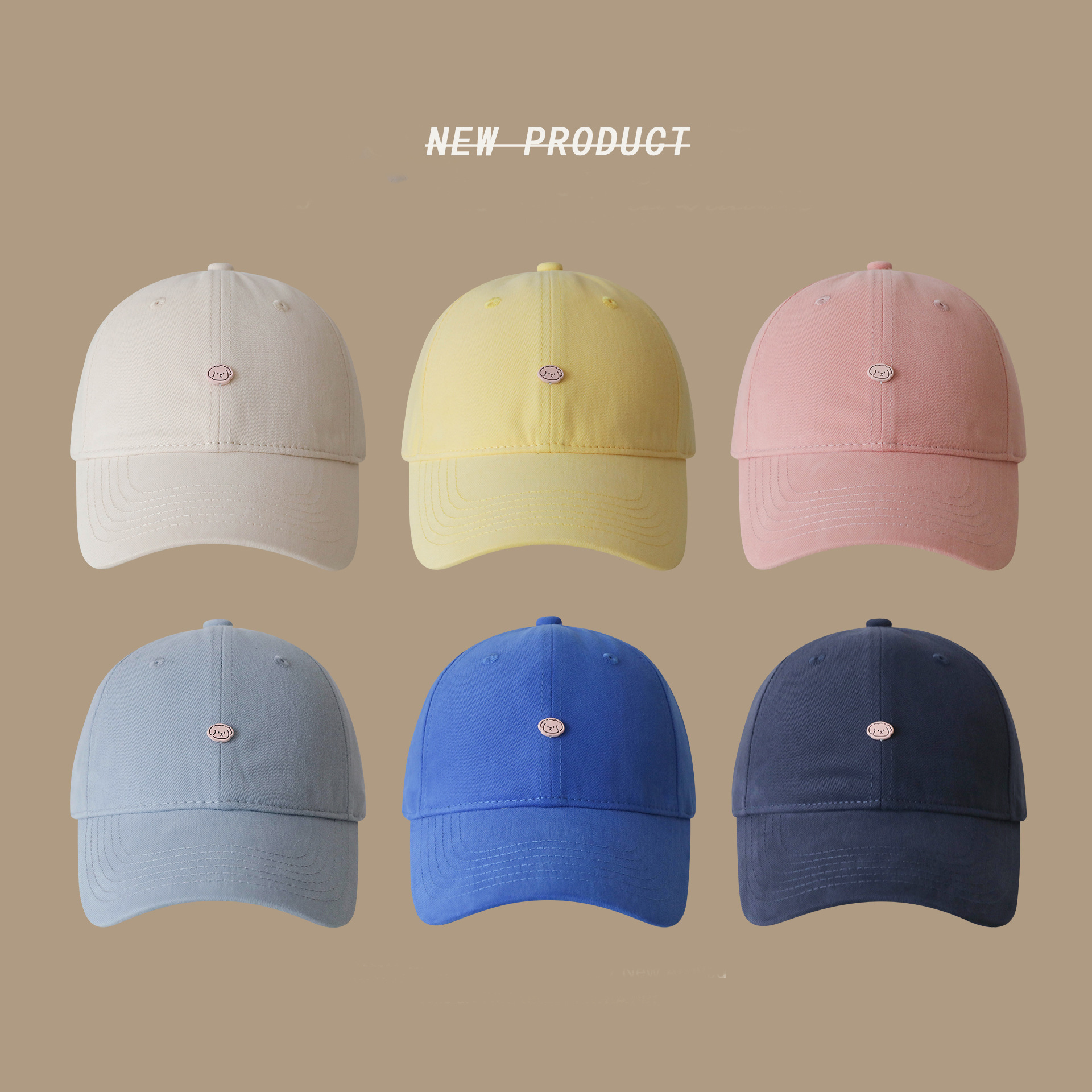 Korean Minimalist Puppy Baseball Cap