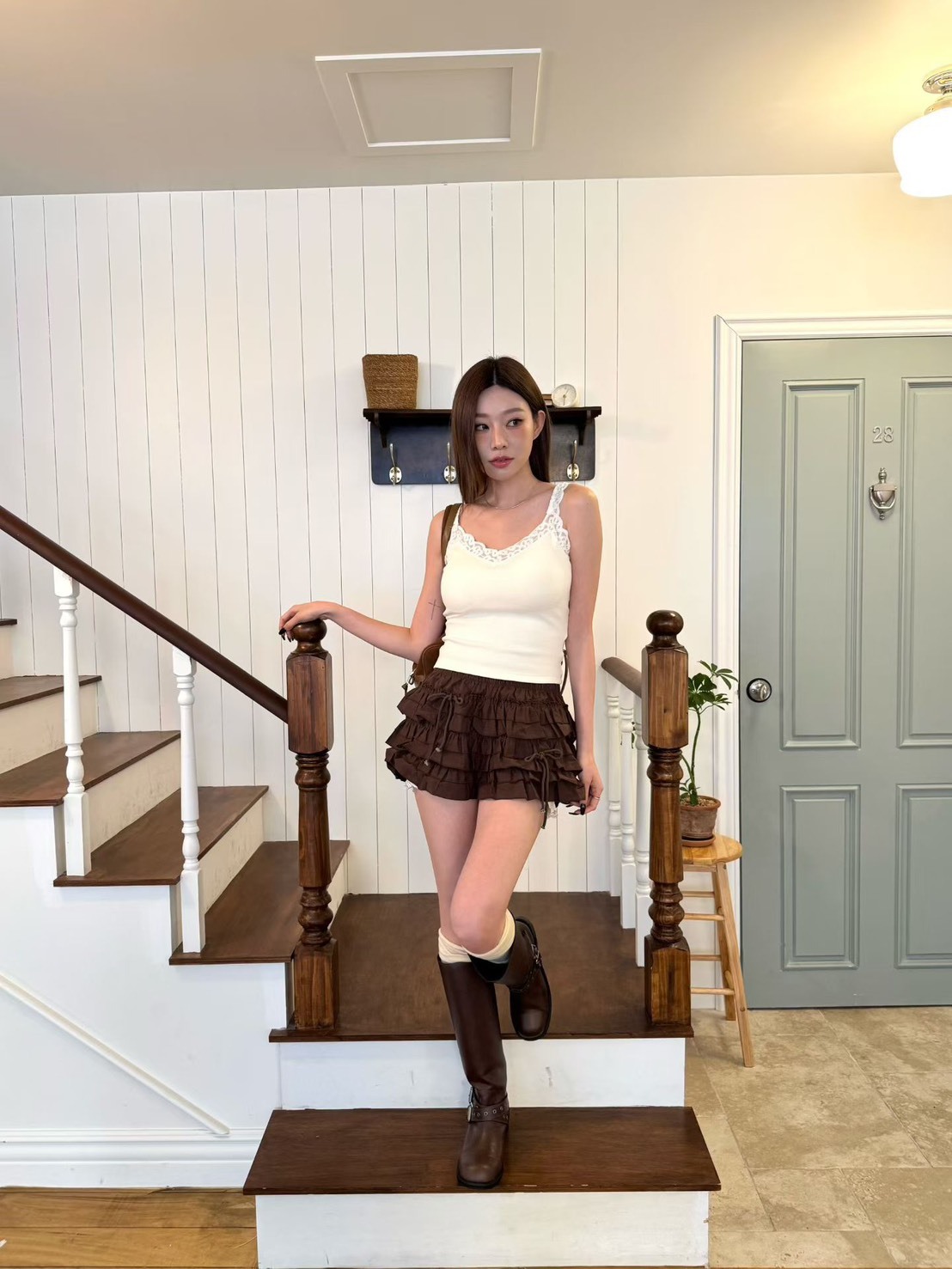 蝴蝶結蛋糕蕾絲褲裙