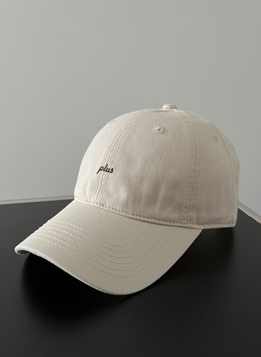 Korean Minimal Letter Embroidered Baseball Cap