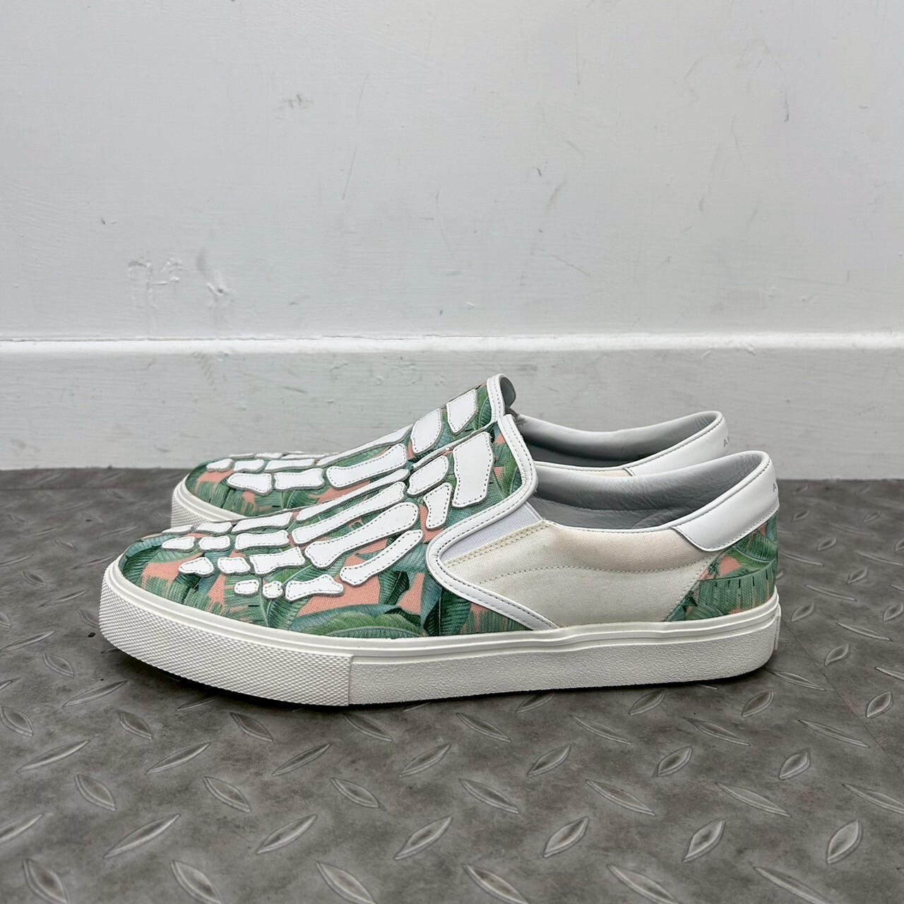Amiri Banana Leaf Skel Toe Slip On Sneakers SIZE 28CM