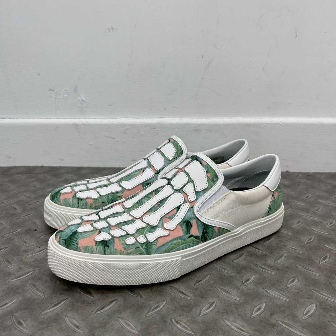 Amiri Banana Leaf Skel Toe Slip On Sneakers SIZE 28CM