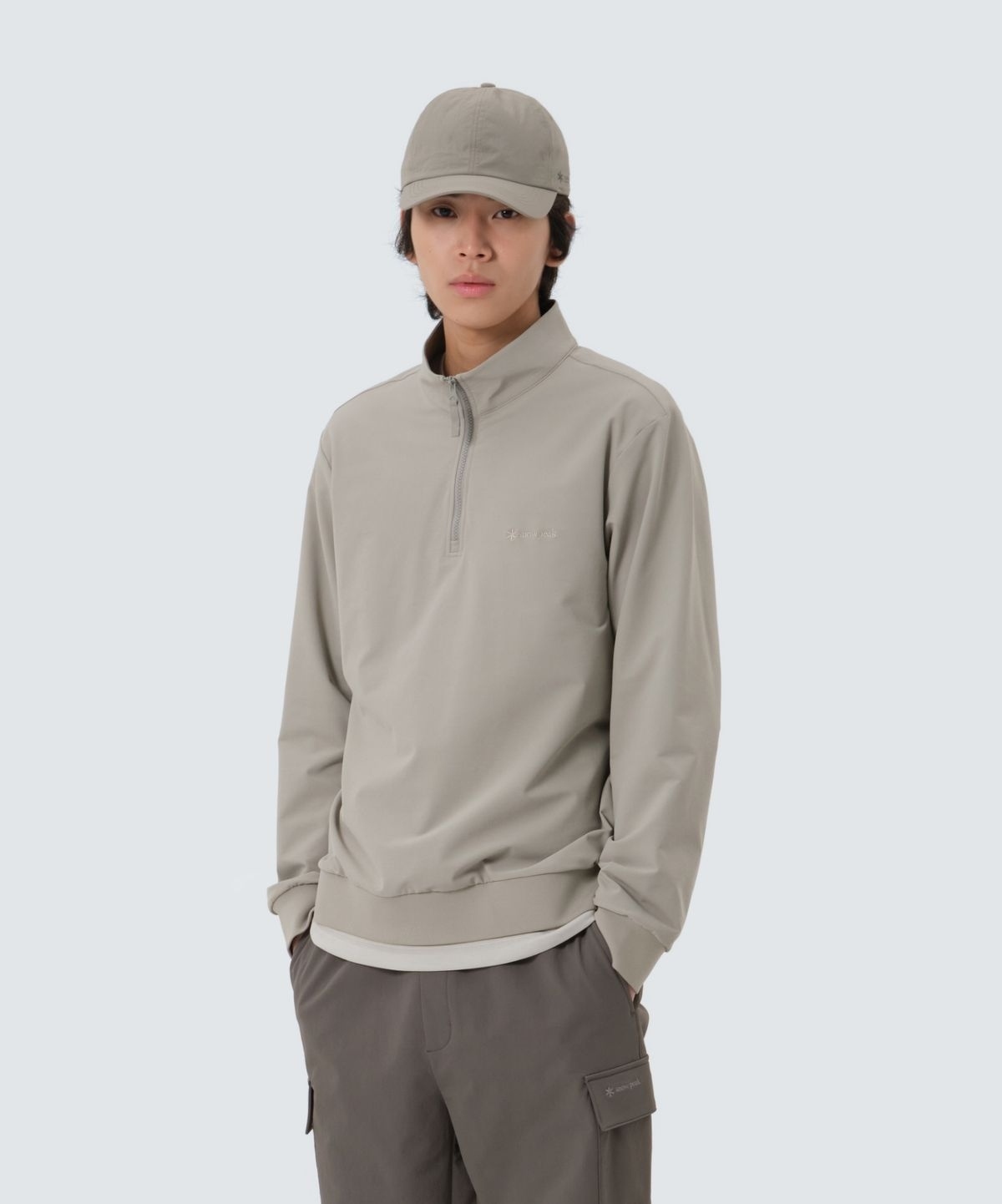 【代購】Snow Peak 雪諾必克 Lago Half-Zip 立領 半拉 長袖 衛衣 S25FMTZT32