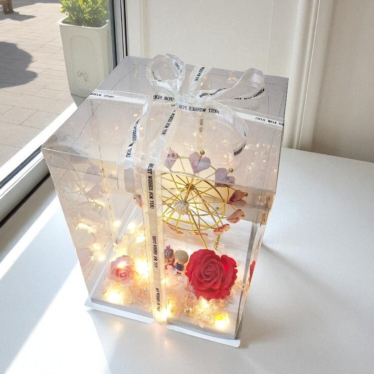 摩天輪愛心形鈔票禮物,Ferris wheel heart-shaped banknote gift